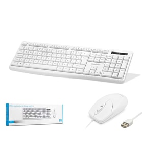 Nodar Km8520 Kablolu Klavye ve Mouse Set Q Beyaz