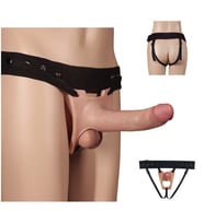 Rodeo 20 cm Gerçekçi Ten Dokusunda Yumuşak İçi Boş Kemerli Penis