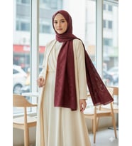 Lyocell Naia Lumina Şal 6080100 (Bordo)