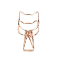 Kayigo Tiny Paslanmaz Çelik Kedi Klips Altılı -Rose