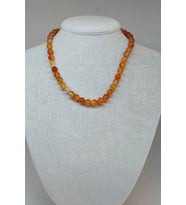 Akik Taşı Kolye 8mm (24015) (Klipsli)