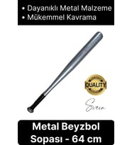 Özel Üretim %100 Metal Alaşım Orijinal 25'' inç 64cm Metal Beyzbol Sopası Mükemmel Kavrayış Kırılmaz