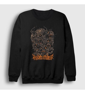 Presmono Unisex Siyah Deads Thy Art Is Murder Sweatshirt 378060tt