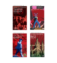 Tanrısız Gençlik + Biz + Babbitt + Hayvan Çiftliği- 4 Kitap Set - Iş Bankası Özel Set Tanrısız Gençl