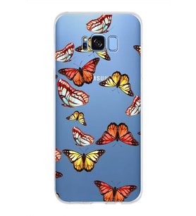 PrintiFy Samsung Galaxy S8 Plus ile Uyumlu 1mm Slim Fit Water Color 2 Baskılı Şeffaf  Kılıf