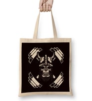 Viking Skull Barbell Bodybuilding Weightlifting Gym Workout Bez Çanta Uzun Saplı