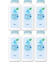 Johnsons Baby Bebek Pudrası 200GR Klasik (%99 Doğal) (6 Lı Set) (Beyaz)