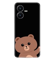 Vivo Y22S Kılıf Resimli Desenli Silikon Platinium Series Hello Bear 1905