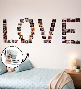 BK Gift Kişiye Özel Fotoğraflı 10x15 Klasik Fotoğraf Baskısı - 50 Adet (Beyaz)