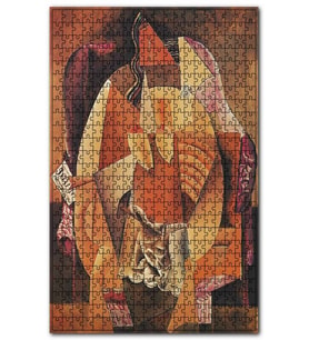 Cakapuzzle Woman in an Armchair 1913 by Pablo Picasso Puzzle Yapboz MDF (Ahşap) (120 Parça)