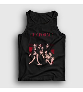 Presmono Unisex Siyah Cry For Me K-Pop Twice Atlet 280208tt