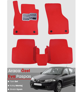 RENAULT MEGANE 2 HATCHBACK (2002-2008) Uyumlu EVA Paspas Tam Set–Oto Paspas,Araca Özel