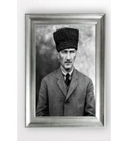 Gümüş Çerçeveli Atatürk Tablo cv1180