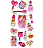 Sticker Kabartmalı Stiker Defter, Planlayıcı Etiket (pullu-808) - 17x9 cm - Makyaj