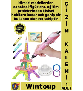 #Kalem PLA ABS Destekli Ergonomik Hassas Çizim Sanat Tasarım Üç Boyutlu Yazıcı 3D Kalem Pen Printer