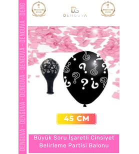 #BabyShower Siyah Balon Cinsiyet Belirleme Partisi Şık Modern Tasarım Eğlenceli Çocuk Baby Shower