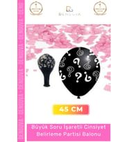 #BabyShower Siyah Balon Cinsiyet Belirleme Partisi Şık Modern Tasarım Eğlenceli Çocuk Baby Shower