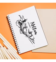 Dişi Aslan Tasarımlı Kişiye Özel Defter
