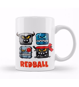 Red Ball  Kupa Bardak Porselen