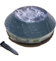 Ayırıcı 25 M Çim Sınırlayıcı Çim Ayracı Çim Ayırıcı Bariyeri 25mt Yüksek Kalite Sabitleyicili