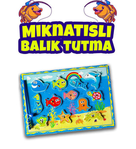 Kidsan Mıknatıslı Balık Tutma Puzzle  Oyunu