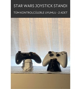 2 - Adet Kontrolcü Joystick Standı, Star Wars Temalı Kol Tutucu, Ps Xbox Tüm Kontrolcülerle Uyumlu