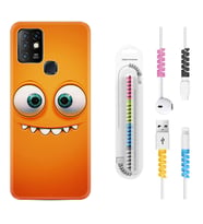 INFINIX Hot 8 9 10 11S Hot 10 Play 10T Kılıf Kablo Koruma Spiral Silikon Dişlek 1615