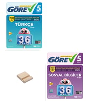 Nitelik 5. Sınıf Türkçe ve Sosyal Bilgiler 36 Haftalık Görev Föyleri + Telefon Standı
