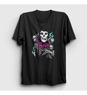 Presmono Unisex Siyah Ghost The Misfits T-Shirt 174771tt