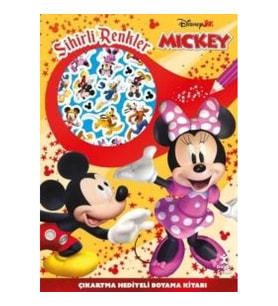 Disney Jr. Mickey - Sihirli Renkler Çıkartma Hediyeli Boyama Kitabı