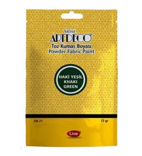 ARTDECO TOZ KUMAŞ BOYASI 13 GR. HAKİ YEŞİL Y-010T-1131