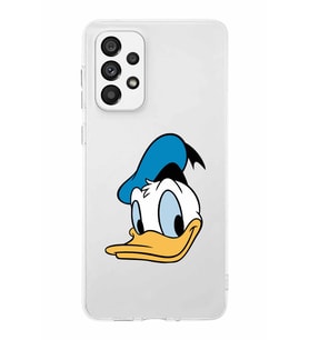 Samsung Galaxy A23  Kapak Donald Duck Tasarımlı Şeffaf Silikon Kılıf