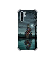 PrintiFy Huawei P30pro ile Uyumlu Simya Serisi Gölge Ve Cam Tasarımlı Uv Baskılı Köşe Korumalı Antişok Kılıf