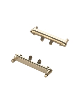 Samsung Galaxy Fit 3 Uyumlu Metal Kordon Dönüştürücü (Gold)
