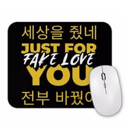 Bts Fake Love Typography Mouse Pad