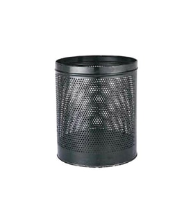 Omnisoft PLX 3700-1 Metal Masa Altı Delikli Çöp Kovası Siyah