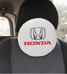 BK Gift Honda Tasarımlı Yuvarlak Araç Koltuk Yastığı-1