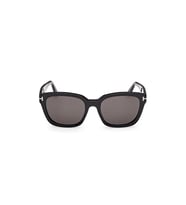 Tom Ford Kadın Güneş Gözlüğü - Parlak Siyah Kemik Çerçeve Füme Gri Cam %100 UV FT1216