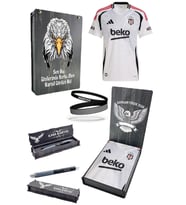 Beşiktaş Orijinal 24-25 Beyaz Forma Kalem + Bileklik Hediyeli Özel Ahşap Kutulu