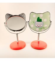 MORDİNO Kedi Çerçeveli 9x14 cm Mini Masa Aynası