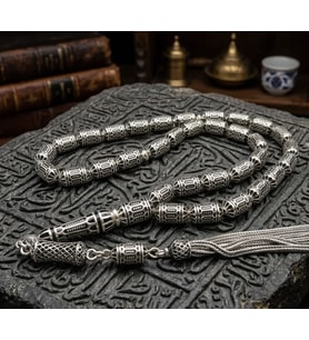 BlackCraft Gümüş Kapsül Kesim Tespih