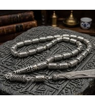 BlackCraft Gümüş Kapsül Kesim Tespih