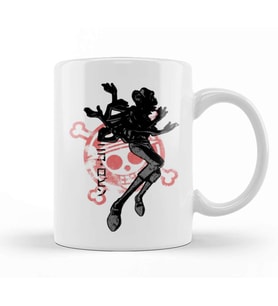 Crimson Robin-1 Kupa Bardak Porselen