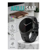 Yuvarlak Ekran Akıllı Saat Nabız ve SpO₂ Takipli Spor Modlu Değiştirilebilir Kordonlu