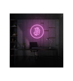 Bitcoin Logo Neon Tabela