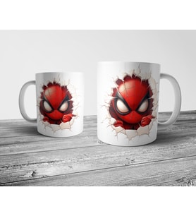Pixxa Spider Man Marvel Optik İllüzyonlu Kupa Bardak Model 2