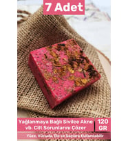 #sabun %100 Doğal Güzel Kokulu El Yüz Saç Cilt Vücut Orijinal Gül Sabunu 120g - 7 Adet