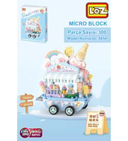Loz Micro Block Serisi Dondurma Arabası 300 Parça Oyuncak Yapım Seti FFLZ-8854