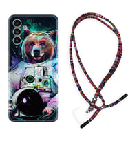 Samsung A23 A31 A32 A50 A51 A52 A53 A70 Kılıf Boyun Asklı Rasta Silikon Astronot Panda 1755