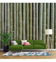 3 Boyutlu Bambu Duvar Temalı Duvar Kağıdı